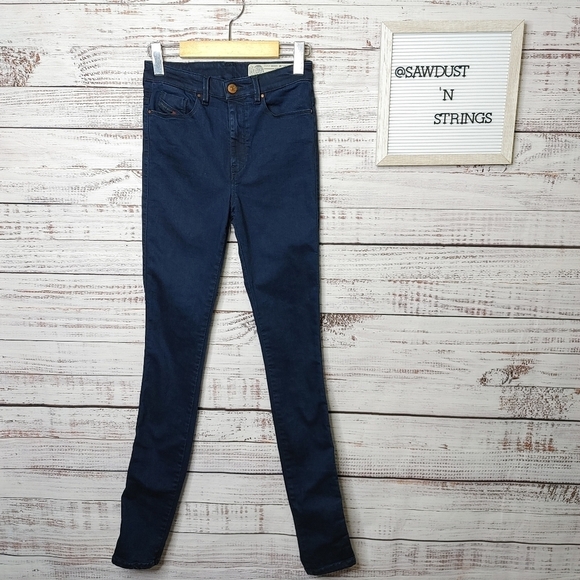 DIESEL Skinzee High Waist skinny jeans size 25 - Picture 2 of 15